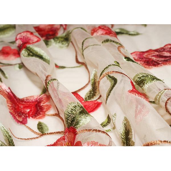 Ткань шнурка 47 дюймов Мулти покрашенная/чувство ткани шнурка мантии свадьбы мягкое азо свободным