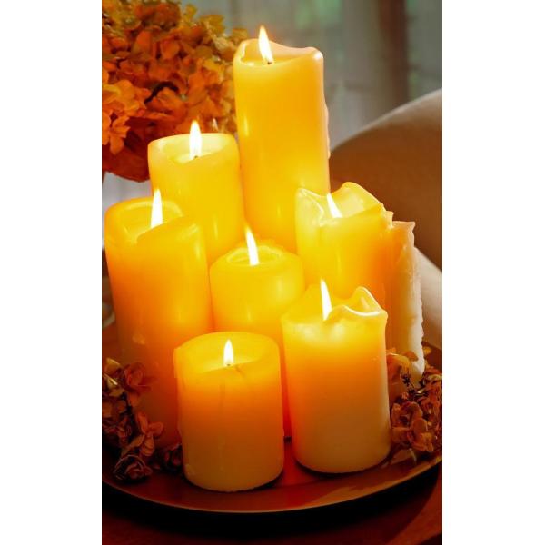 Yellow Waterproof Frameless Painting for Christmas Gift Decoration Lighted Wall Art LCP-27