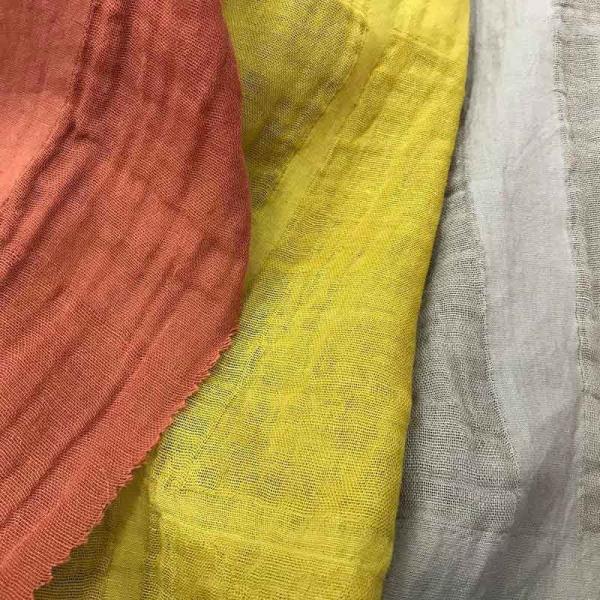 Breathable помытый финиш ткани 100% хлопок марли двойника муслина точный