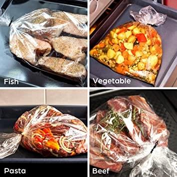 Large Cooking Roaster Oven Bags Meat Roasting Safe For Turkey Fish Vegetables