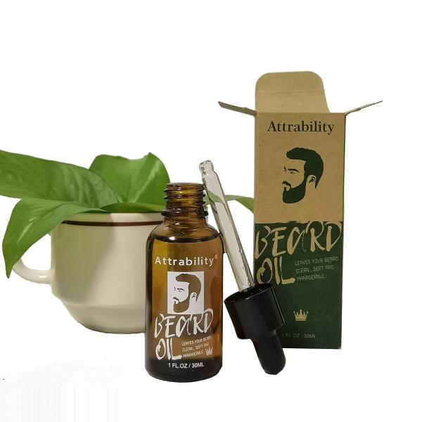 Wholesale China factory natural men beard serum beard growth oil 30ml Nourishing 100% Natual
