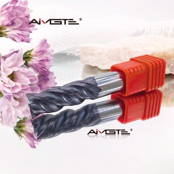 D12mm 4 Flutes Solid Carbide End Mill TiAlN Coating For 304 316L Stainless Steel