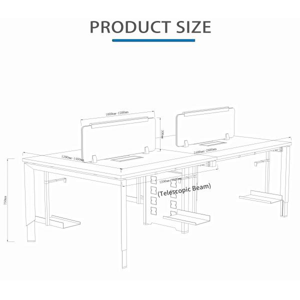 Maximize Space and Efficiency with Open Space Office Workstation's Adjustable Shelves