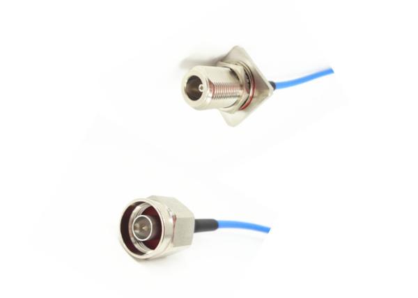 Tipo homem dos conjuntos de cabo N de RG141 RF ao tipo conector coaxial de N do RF do homem