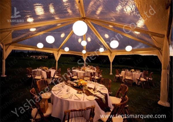 High Strength Aluminum Alloy Frame Clear Cover Luxury Wedding Tents Marquees Waterproof