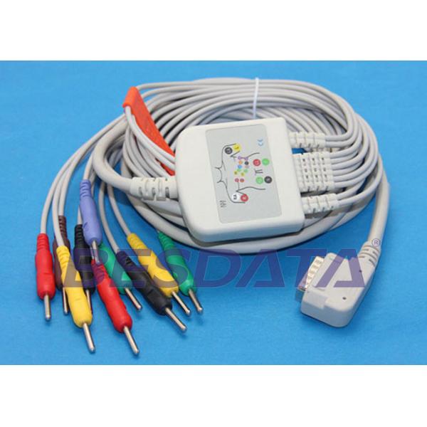One Piece 10 Leads EKG Cable Compatible for Kenz K131 Electrocardiogram
