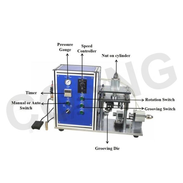 Lab 18650 26650 21700 32650 AA AAA Cylindrical Cell Grooving Machine Beading Machine For Cylindrical Cell Research
