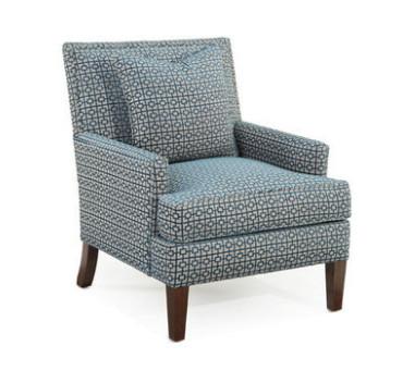 Romantic Fabric Hotel Furniture Set Chair With Wood Legs Hospitality Style