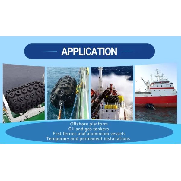 Jincheng ISO 17357 Natural Rubber 3.3*6.5m Pneumatic Marine Rubber Fender for Ship to Ship Application