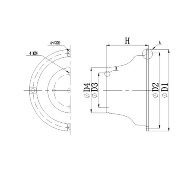 High Energy Absorption Cone Type Rubber Fenders For Quay Marine Rubber Fender