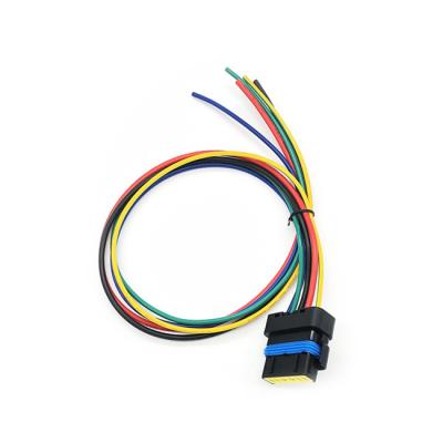 Auto Throttle Valve 6 Pin Automobile Wiring Harness IATF16949 Female Pin Connector Wire