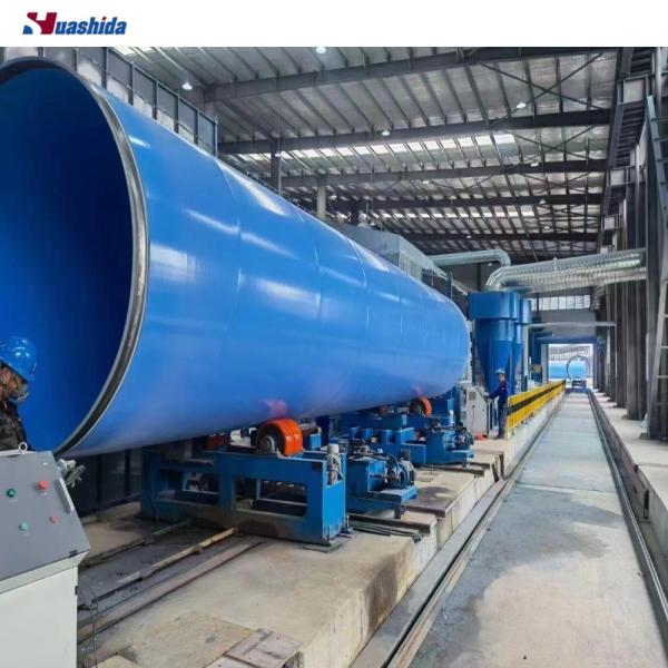 Integrated Production Line For Internal And External Anti-Corrosion Coating: Internal Epoxy Powder Spraying And External 3PE Coating Technology