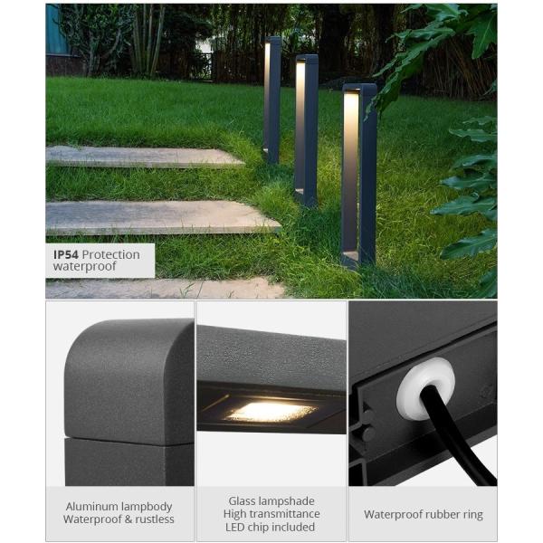 свет СИД удара 100-240В 7В, путь сада 3000к ИП44 освещает алюминиевую раковину