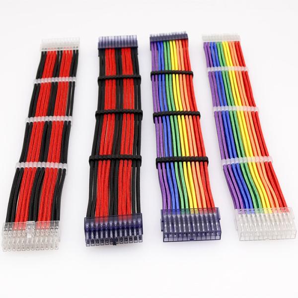 24 Pin Motherboard For Custom Sleeved Hot selling 2020 beautiful  microphone copper  lugs ribbon usb magnetic cable