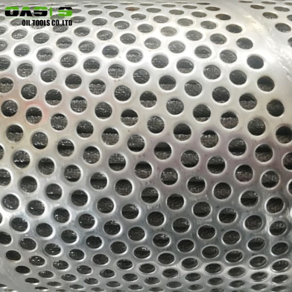 Sand Control Premium Screen , 14mm Hole Slotted Bore Casing For Oil / Gas Well
