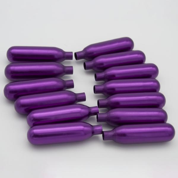 ISO9001 Purple N2O Cream Whipper Chargers DC04 Steel for ice cream