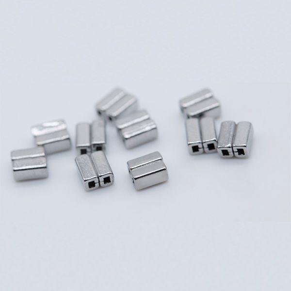 Crimpable Double Tubes Orthodontic Bracket Tubes 10 Pcs/Pk Dental Lab Auxiliary Components