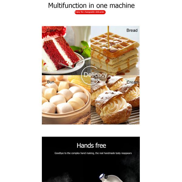 22 кг нержавеющая сталь многоцветный спиральный кухонный тестомешальник для хлебного напитка