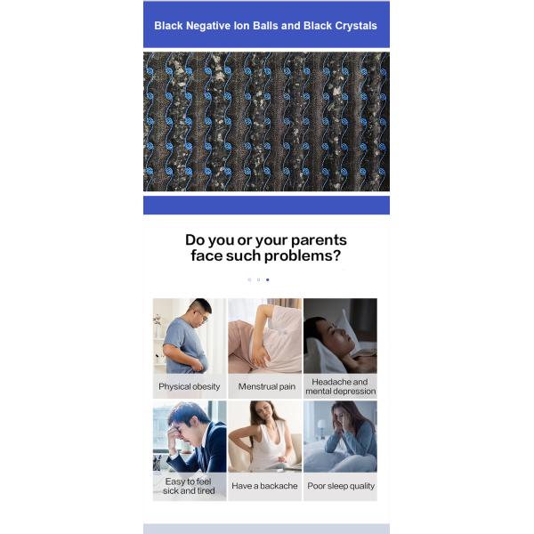 Crystal Jade Far Infrared Heating Mat PEMF Pad For Pain Relief 110V-240V