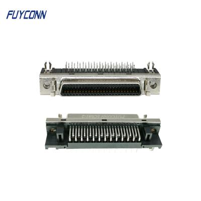 conector fêmea do ângulo direito 1.27mm MDR do PWB do conector de 50P SCSI