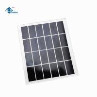panneaux solaires en verre mono en verre portatifs 6V 500mA du chargeur ZW-170145 Paminated du panneau solaire 3W
