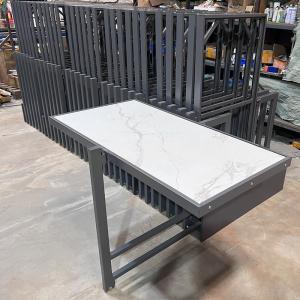800 X 2400mm Porcelain Rotating Display Stand Slab Pull Out Tile Display Stand