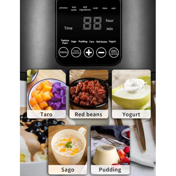 Cocina inoxidable del sagú del yogur del pudín de Boba de la máquina del postre 201