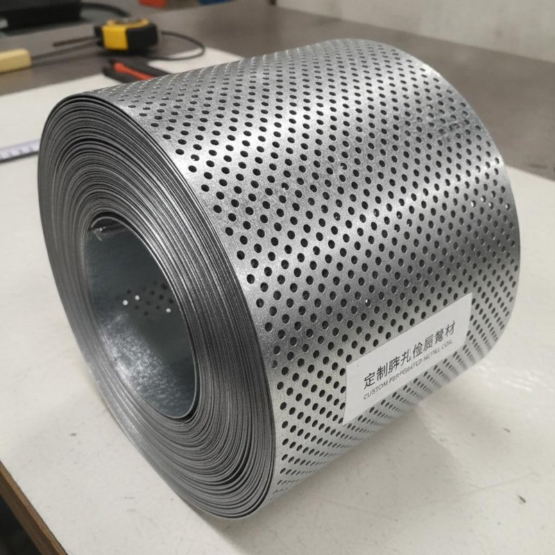Galvanized Perforated Metal Coil Custom Hole Perforated Sheet Roll