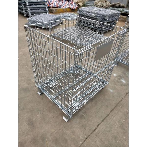 Customized 500kg-800kg Wire Mesh Cages Q235 Steel Industrial Stackable Storage Cage