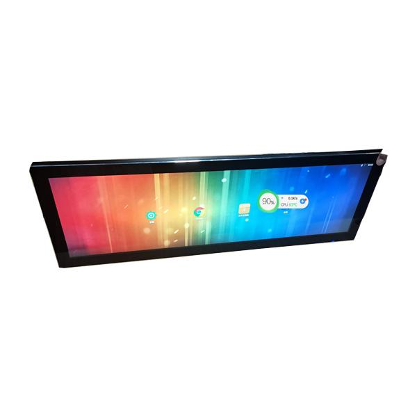 Stretching display 28.1 inch LCD strip ultra wide supermarket advertising digital shelf screen
