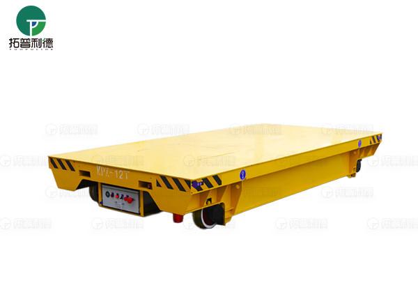 Battery Power Material Transfer Motorized Cart Moving On Rails