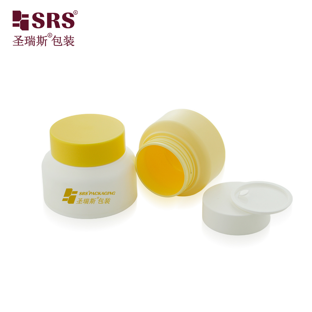 SRST Custom Logo Double Wall PP Cream Jar 30‑100g Cosmetic Packaging Container