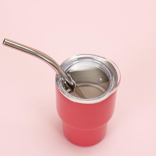 Mini Shot 2oz Curve Tumbler - Double Wall Vacuum Insulated - Nonslip Bottom - Stainless Steel Tumbler