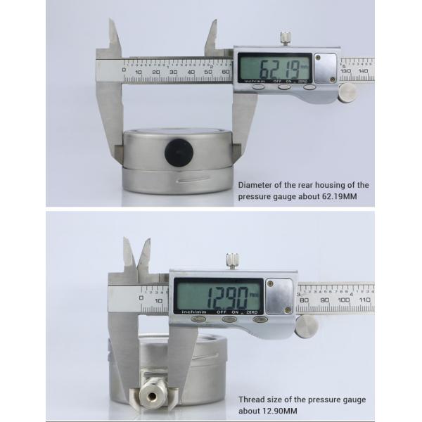 16bar 2.5-inch NPT1/4 Thread Connection 304ss Stainless Steel Pressure Gauges for Outlet