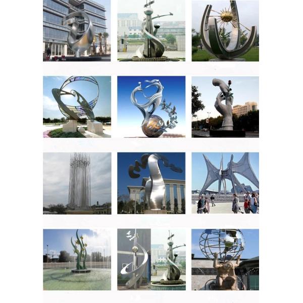 Large Size Art Abstract Metal Sculptures , Metal Garden Statues Sculptures