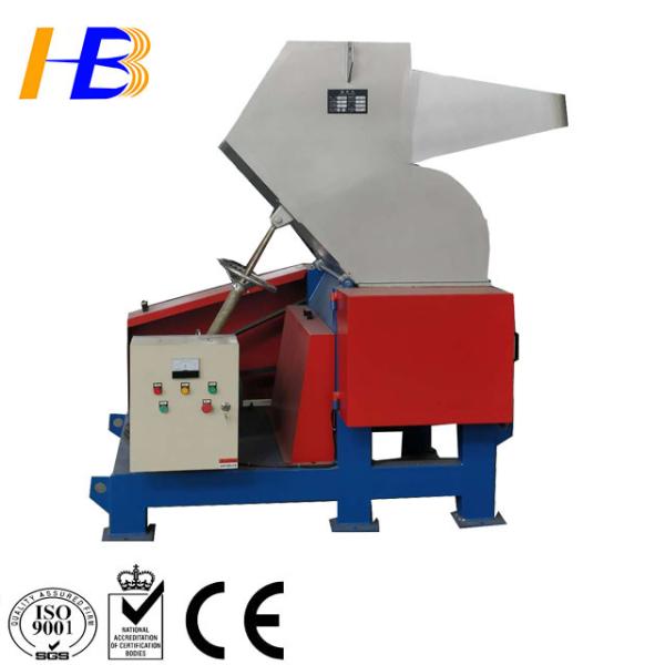 PC Lumps Scrap Plastic Crusher Machine With Steel Structure Tank / Cast Steel Knife Rest