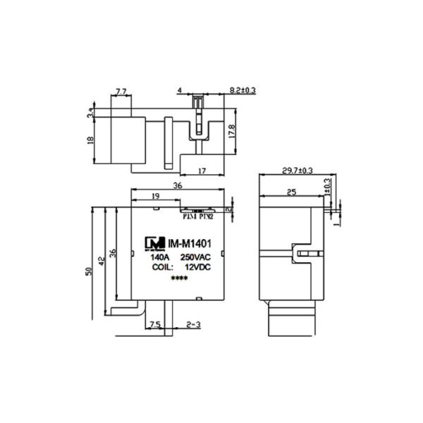 реле 1.5W 65ms 140A сильнотоковое запирая на задвижку для нового поля энергии