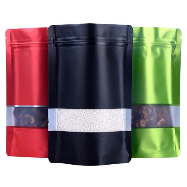 Heat Seal Salt Packaging Bag , 12*20cm k Foil Bags With Window