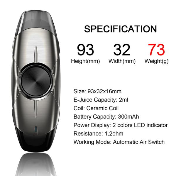 Most Popular Ceramic Tip Cbd Original packaging electric vape mods with ceramic coil pods Disposable Vape Pen Mods