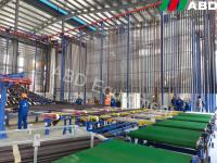 Línea de pintura del polvo de la planta del tratamiento previo de la inmersión del PLC para la superficie de metal
