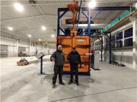 Machine caténaire à chaînes automatisée de grenaillage par le type
