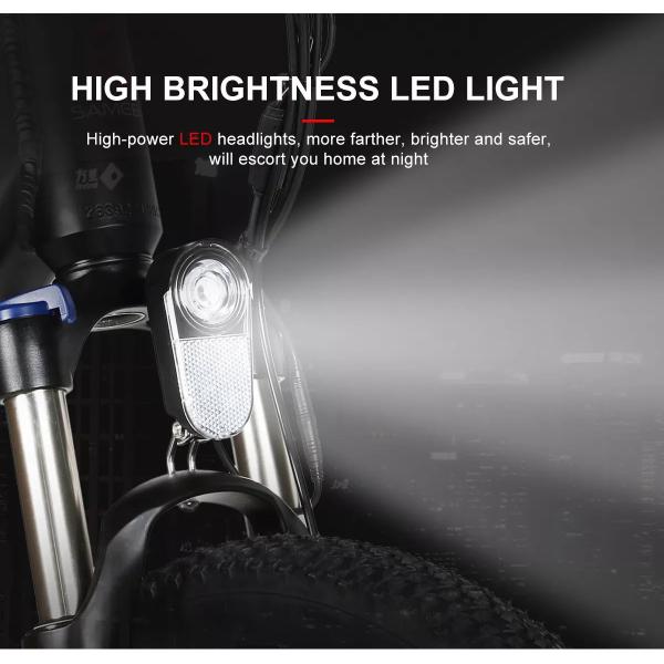 Multifunctional Lithium Battery Assist Ebike 500w 48v 10.4A Electric Mountain Bicycle