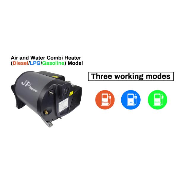6kW DC12V Combi Gasoline LPG Parking Heater Air and Water Heater for Truck RVs Similar to Truma