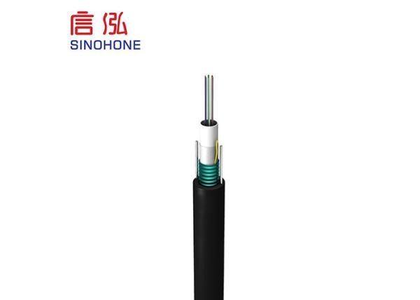 Aerial Outdoor Fiber Optic Cable Parallel Steel Wire Excellent Moisture Proof
