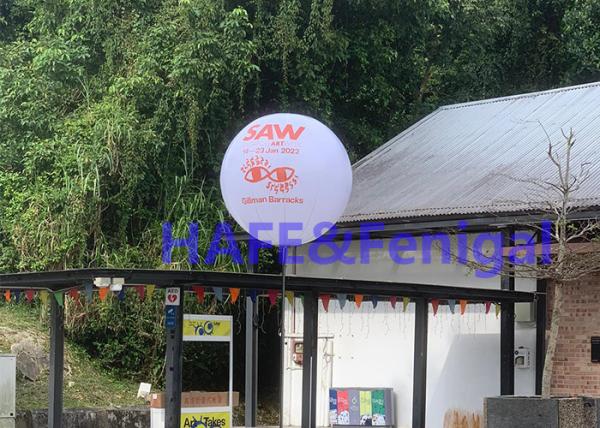 Decorative Tripod LED Custom Moon Balloon Lights Campaign Advertising 160cm 800W