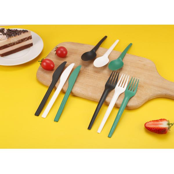 Heat Resistant CPLA Compostable Disposable Cutlery Set