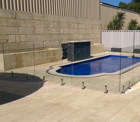 Aluminum Swimming Pool Balustrade Luxury Outdoor Glass Handrail