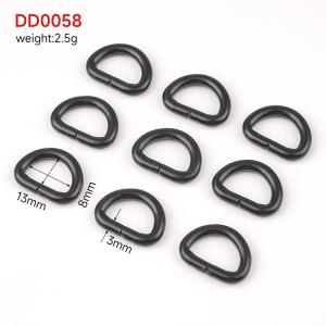 User-Friendly Style D Shape Hardware Ring 13 mm D-Ring for Purse Clothing Buckle