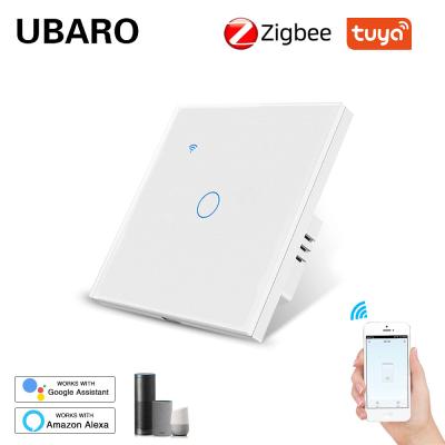 Ubaro 86 tipo inteligente tuya zigbee switch app controle remoto suporte google assistente amazon alexa yandex alice
