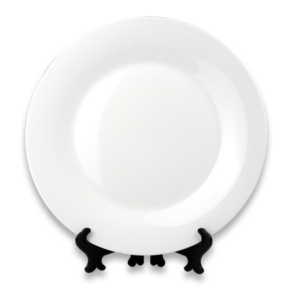 8'' 10'' Ceramic White Sublimation Plates Home Plate Sublimation Blank